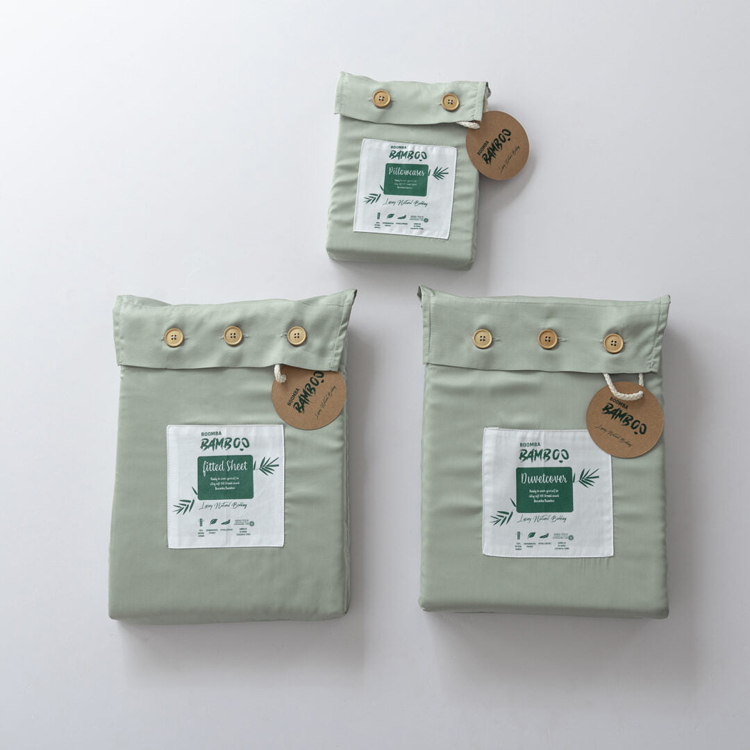 Dekbedovertrek - Sage Green - Premium